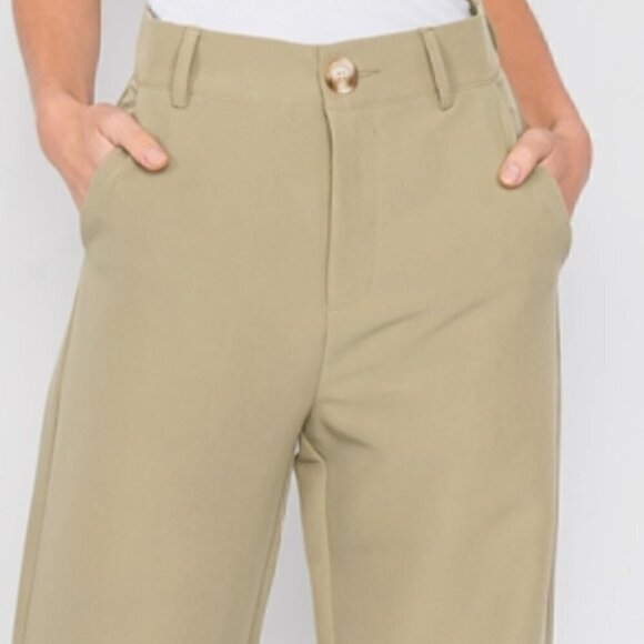 I MEAN BUSINESS Olive Pocketed Pants - Picture 7 of 10